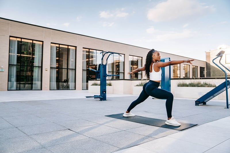 Outdoor Rooftop Gym For The Ambitious
